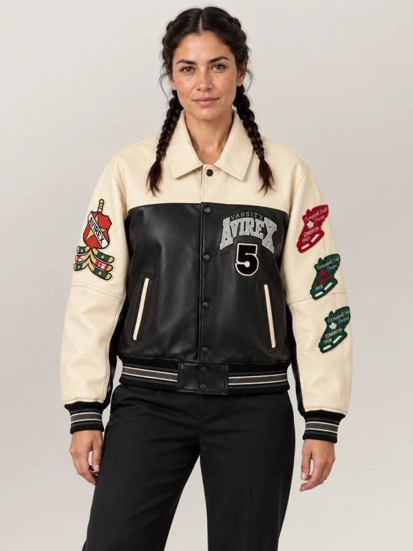 Women's Avirex NorthWest Wild Bears Leather Jacket