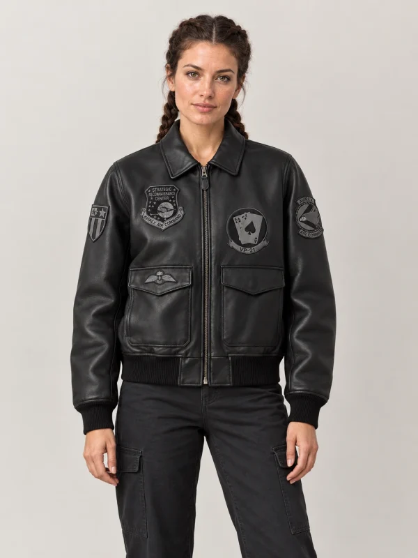 Women's Avirex Vintage Flight A2 Leather Jacket