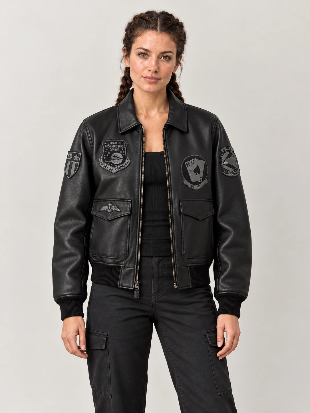 Women's Avirex Vintage Flight A2 Leather Jacket