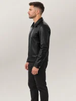 Men's Tropea Black Leather Jacket