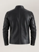 Men's Firenze Black Leather Biker Jacket
