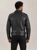 Men's Positano Black Biker Leather Jacket