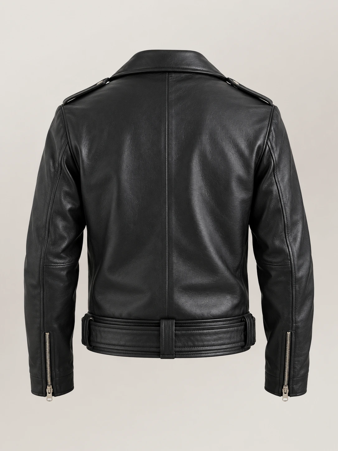 Men's Positano Black Biker Leather Jacket