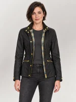 Women's Black Madison Cotton Jacket