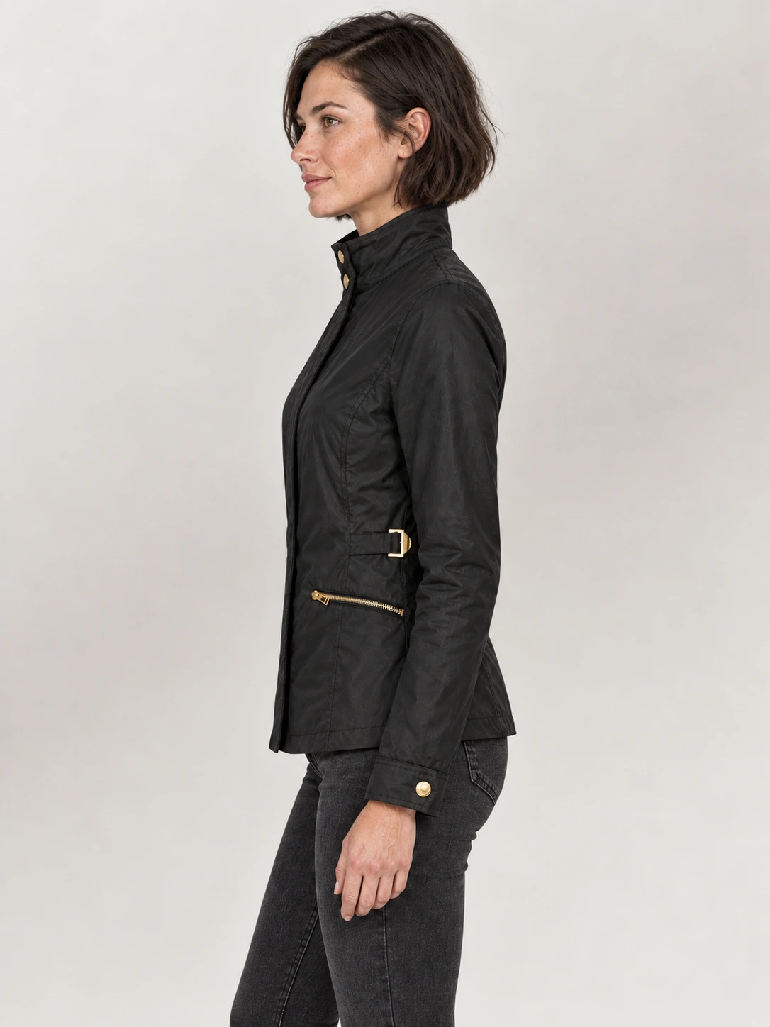 Women's Black Madison Cotton Jacket