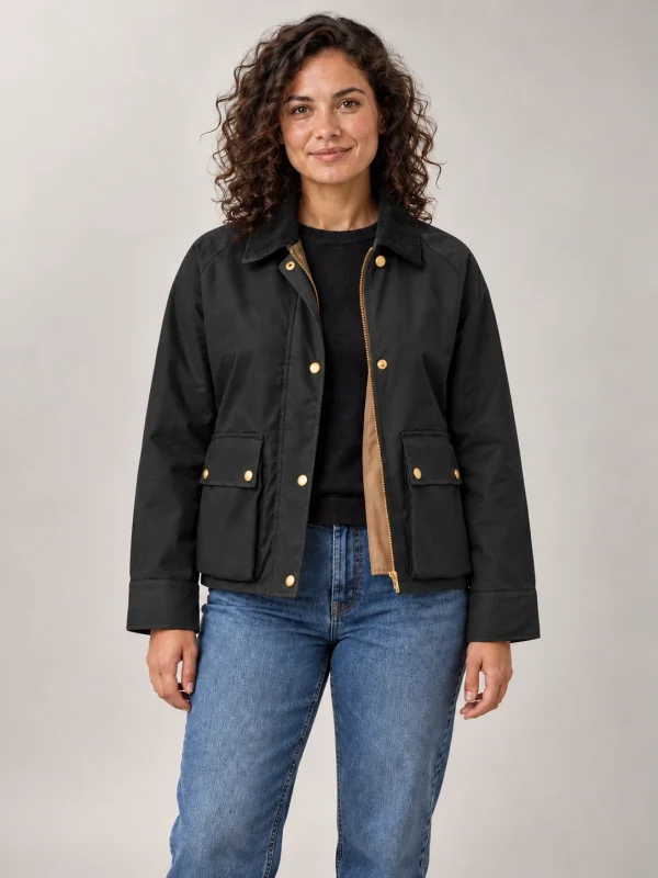 Women's Black Cyan Jacket