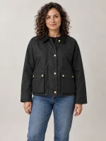Women's Black Cyan Jacket