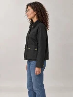 Women's Black Cyan Jacket