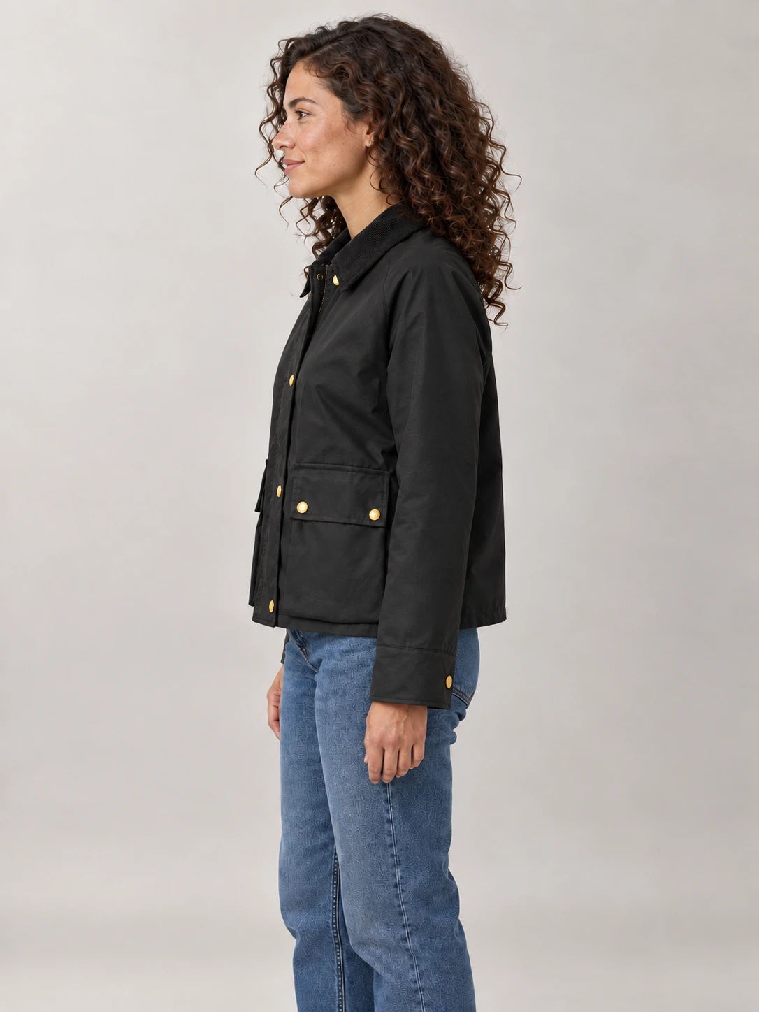 Women's Black Cyan Jacket