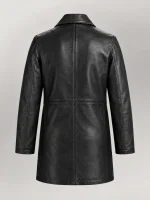 Men's Sicilia Black Leather Coat