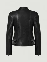Women's Black Russo Leather Jacket