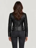 Women's Black Russo Leather Jacket