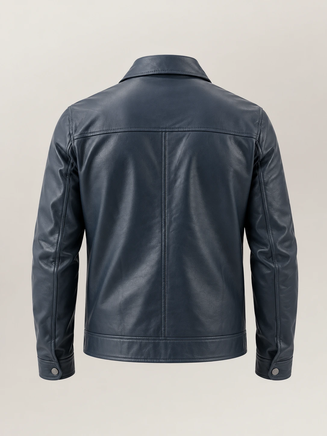 Men's Tropea Blue Leather Jacket