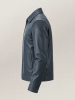 Men's Tropea Blue Leather Jacket