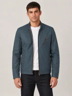 Men's Petrol Waxed Cotton Sideline Jacket