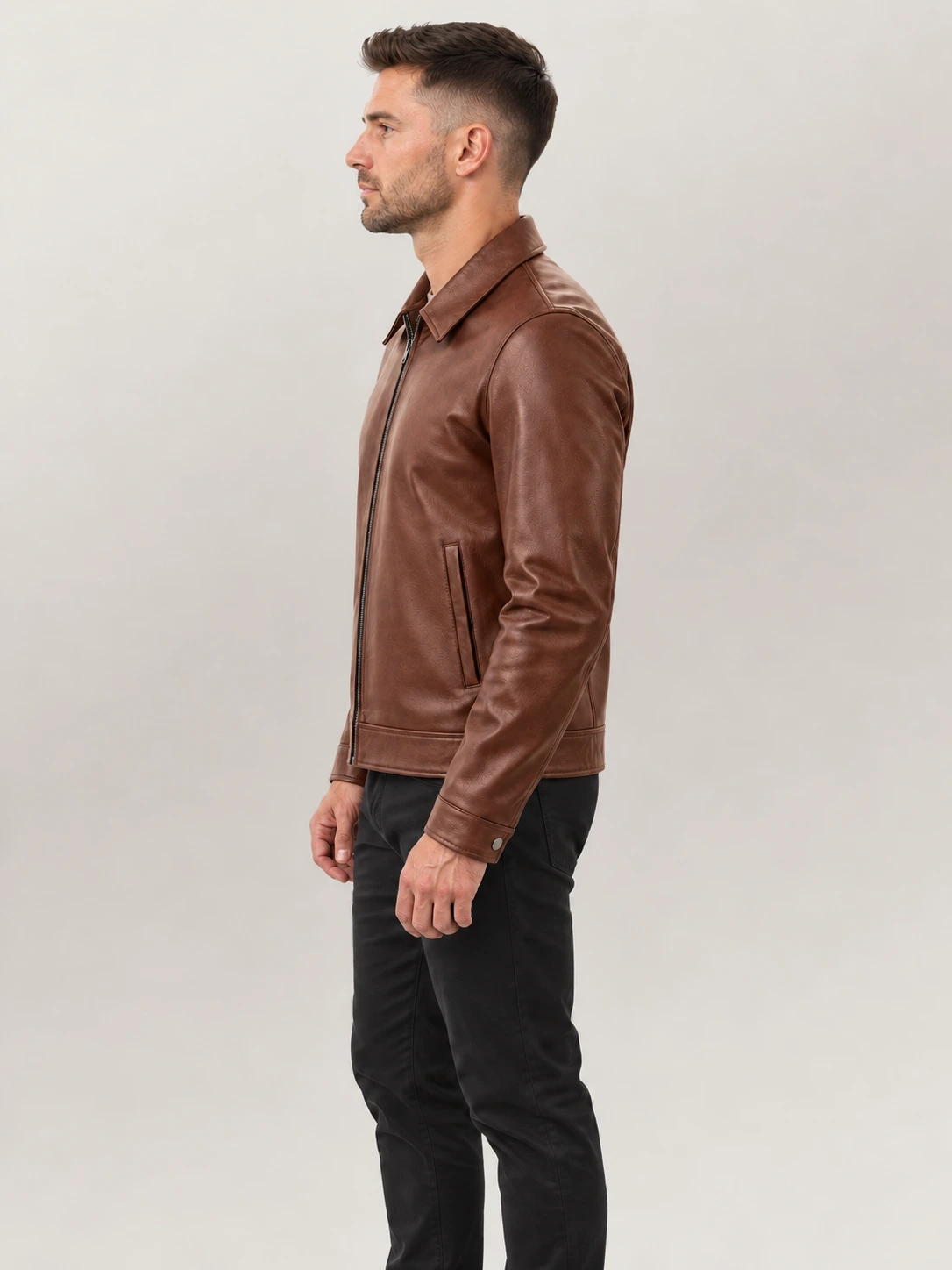 Men's Tropea Brown Leather Jacket