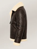 Men's Prime Trentino B3 Brown Real Shearling Bomber Jacket