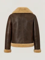 Women's Brown Kenora Shearling Leather Jacket
