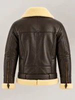 Men's Dolomiti RAF Brown Real Shearling Bomber Jacket