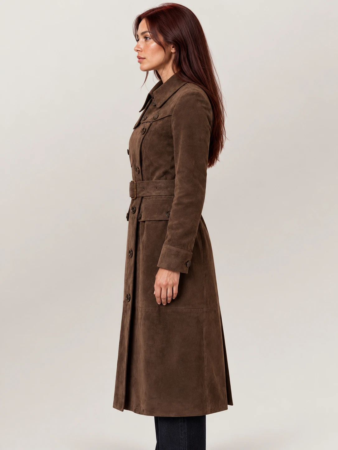 Women's TT Trench Leather Coat