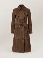 Women's TT Trench Leather Coat