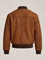 Men's Saddle Leather Letter Jacket