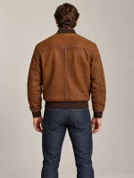 Men's Saddle Leather Letter Jacket