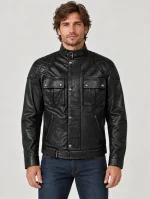 Men's Black Brooklands Motorcycle Jacket