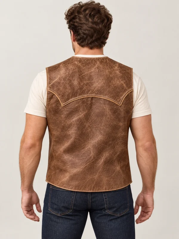 Distressed Brown Vest (5)