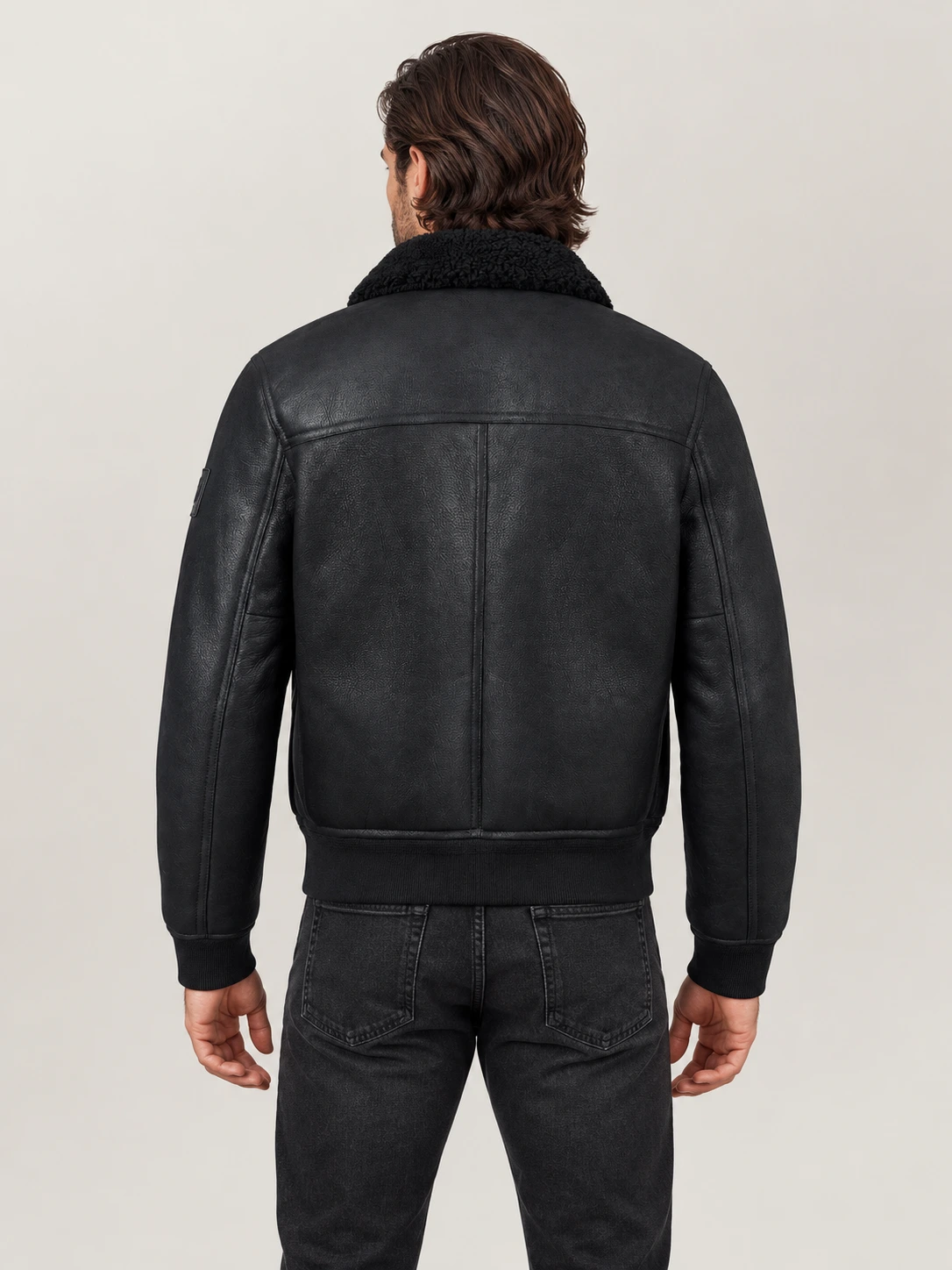 Men's Northwind Fur Collar Leather Jacket