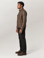 Men's Gangster Leather Jacket
