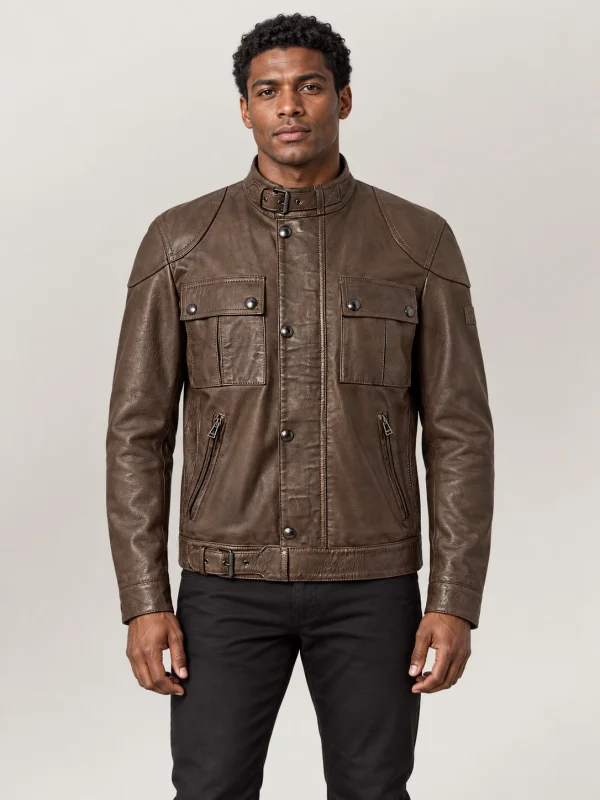 Men's Gangster Leather Jacket