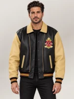 Men's Avirex Chief High Hawk Varsity leather Jacket
