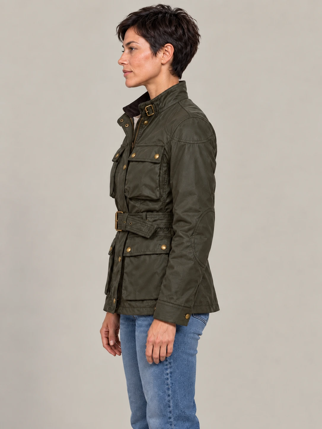 Women’s Trialmaster Cotton Jacket In Faded Olive