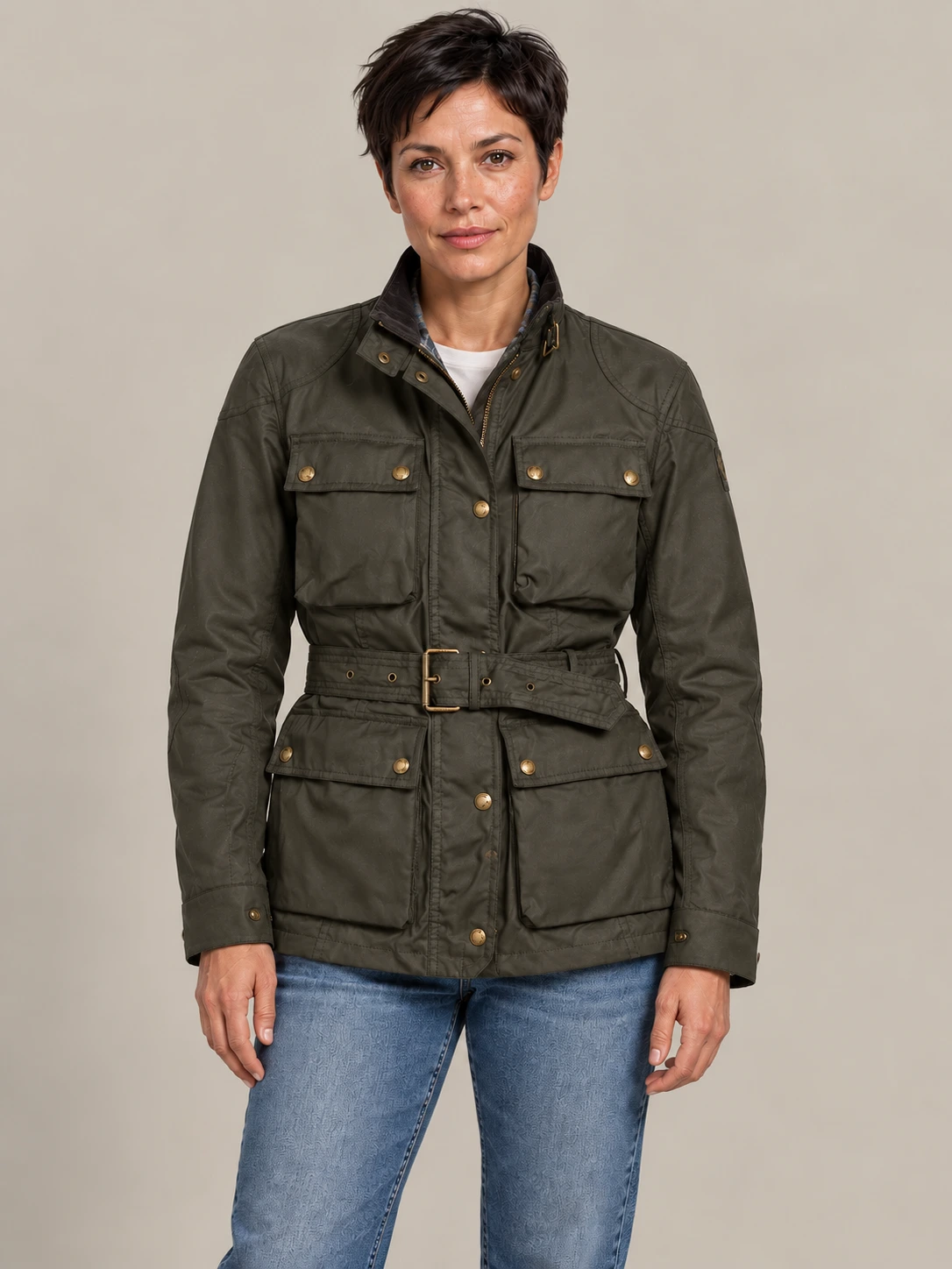 Women’s Trialmaster Cotton Jacket In Faded Olive
