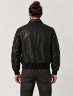 Men's Black Pilot Leather Jacket