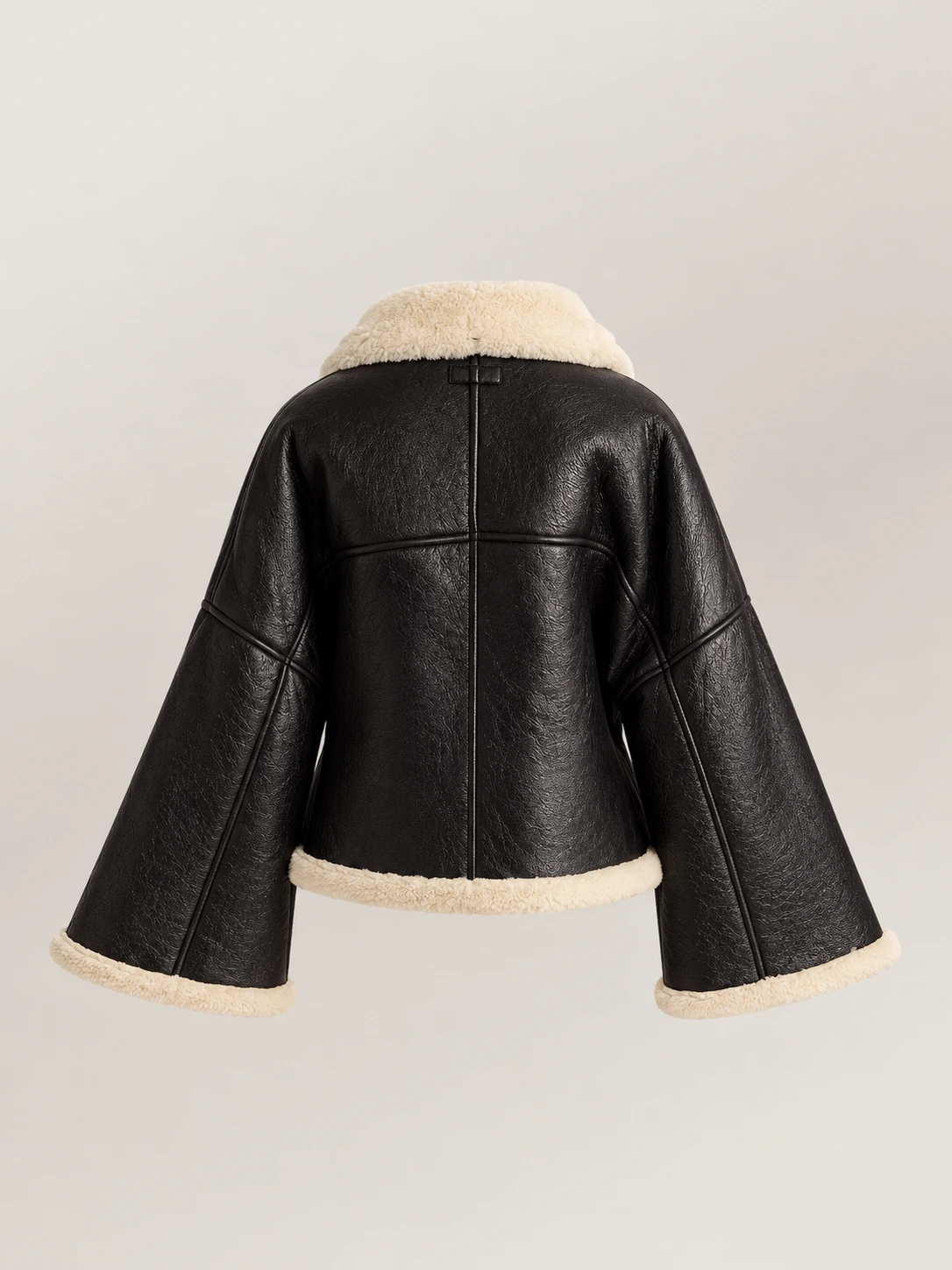 Women's Shearling Wrap Leather Jacket