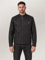 Men's Black Waxed Cotton Sideline Jacket