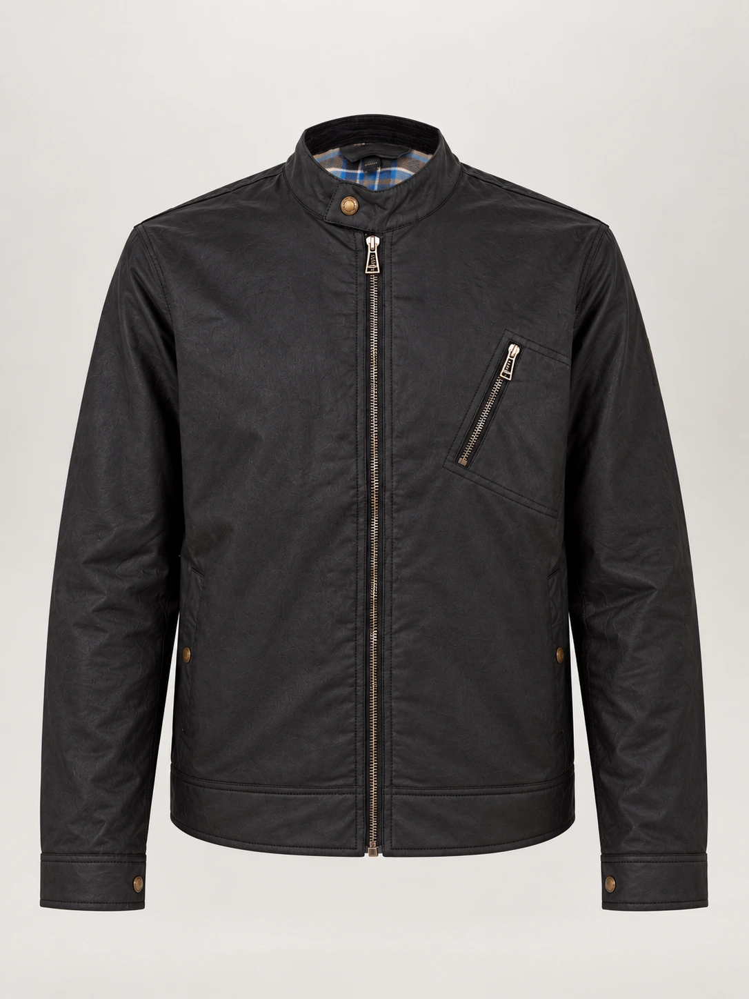 Men's Black Waxed Cotton Sideline Jacket