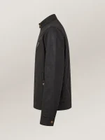 Men's Black Waxed Cotton Sideline Jacket