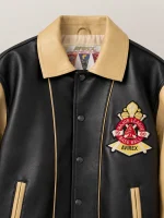 Women's Avirex Cheif High Hawk Varsity Leather Jacket