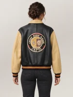 Women's Avirex Cheif High Hawk Varsity Leather Jacket