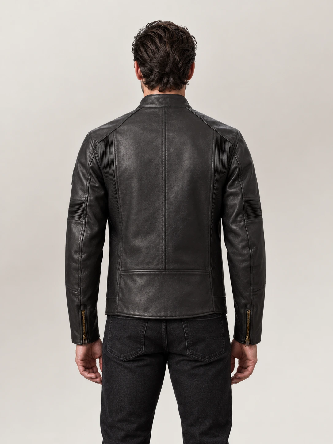 Men's VanGaurd Motorcyle Leather Jacket