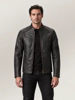 Men's VanGaurd Motorcyle Leather Jacket