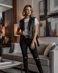 Women's Leather Vests