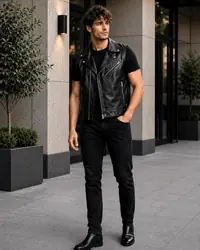 Men's Leather Vests