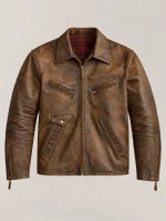Men's Vintage Brown Leather Jacket