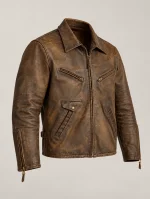 Men's Vintage Brown Leather Jacket
