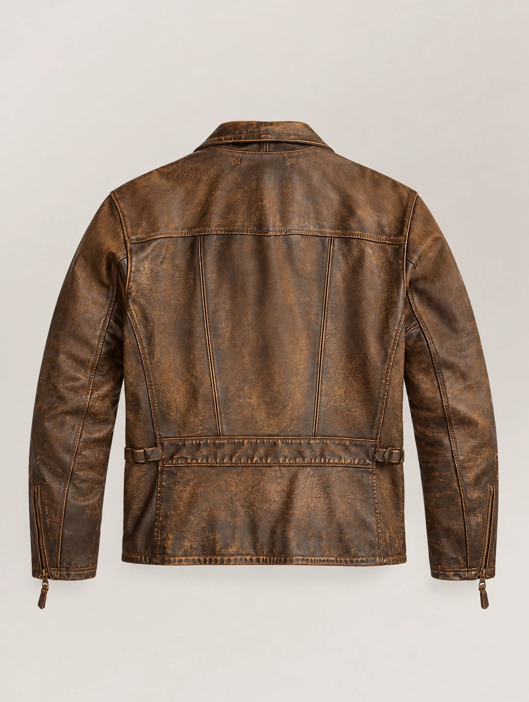 Men's Vintage Brown Leather Jacket