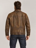 Men's Vintage Brown Leather Jacket